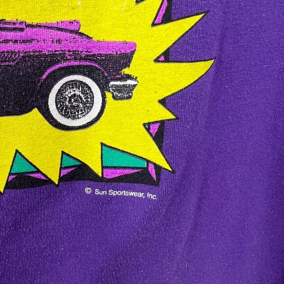 Vintage Sun Sportswear USA Made Dreamin' State Of Mind T-shirt Women's Large - Picture 6 of 9